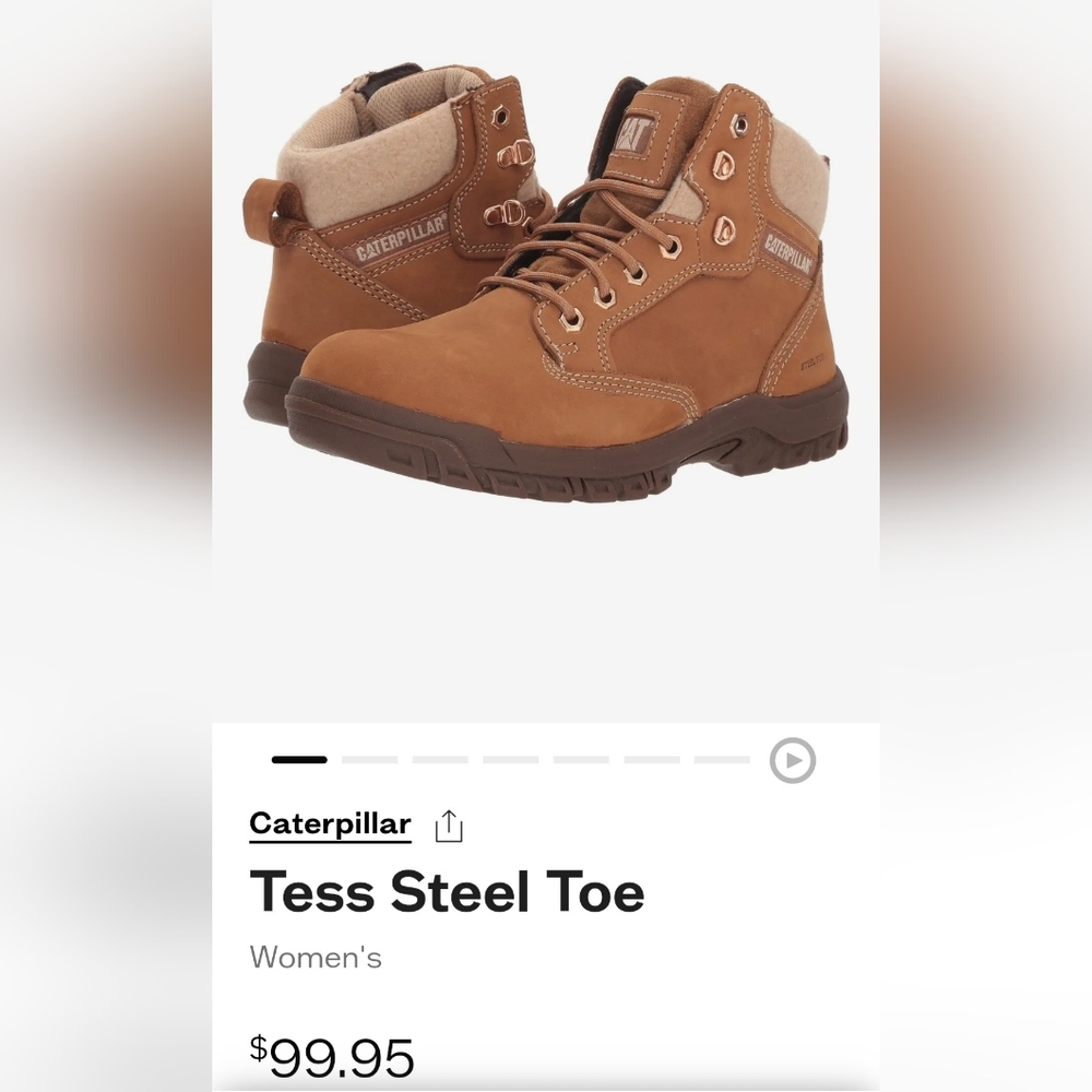 Catapiller steel toe boots